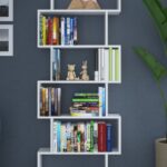 DF07101 6 Raflı Zigzag Kitaplık Tek Modül